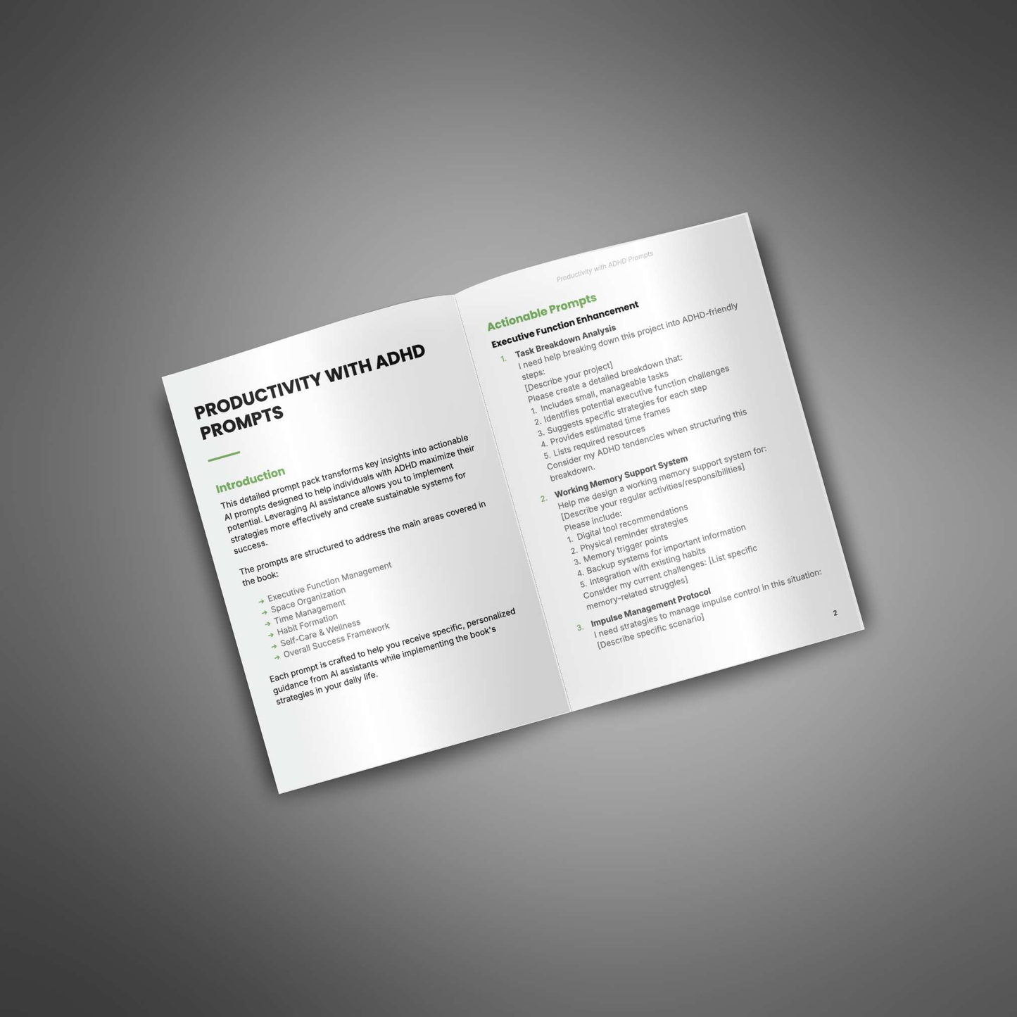 Prompt Pack - Productivity with ADHD