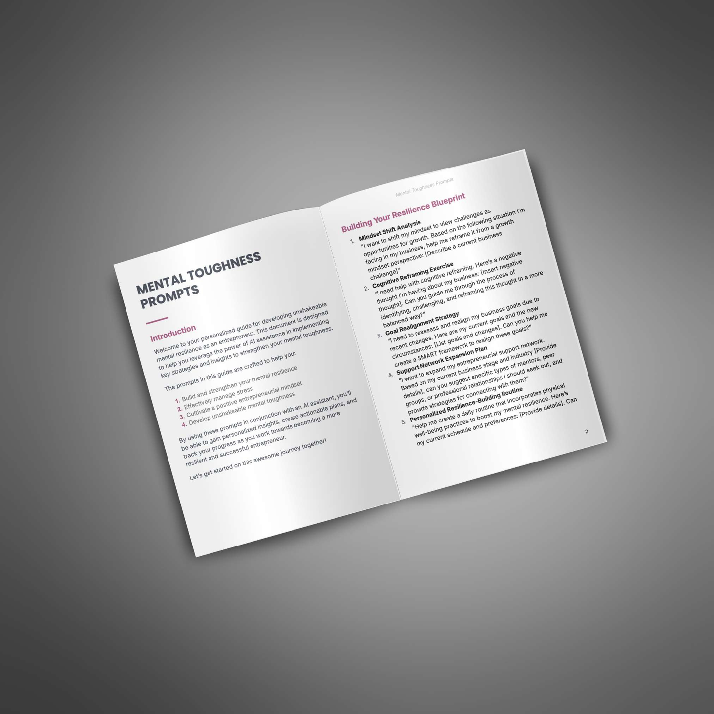 Prompt Pack - Mental Toughness