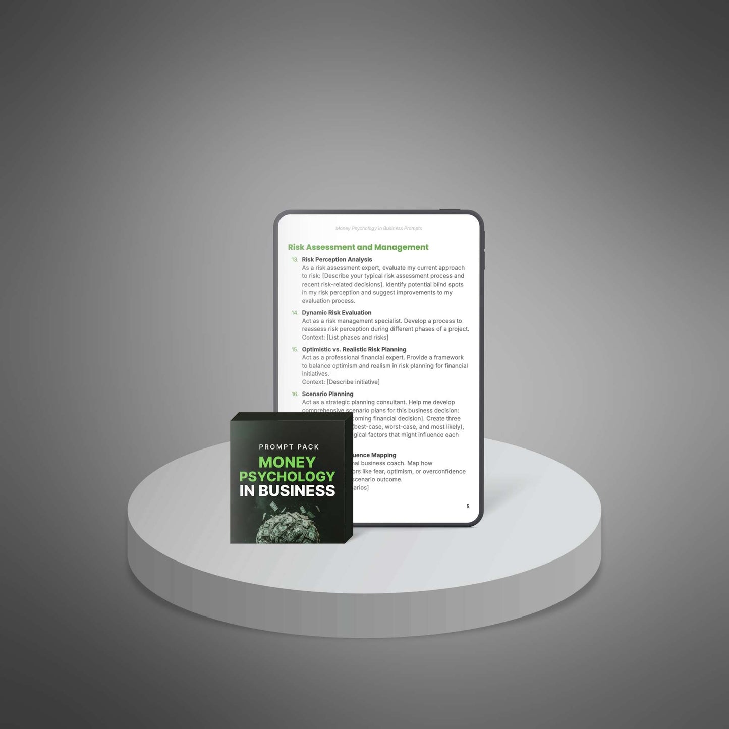 Prompt Pack - Money Psychology in Business
