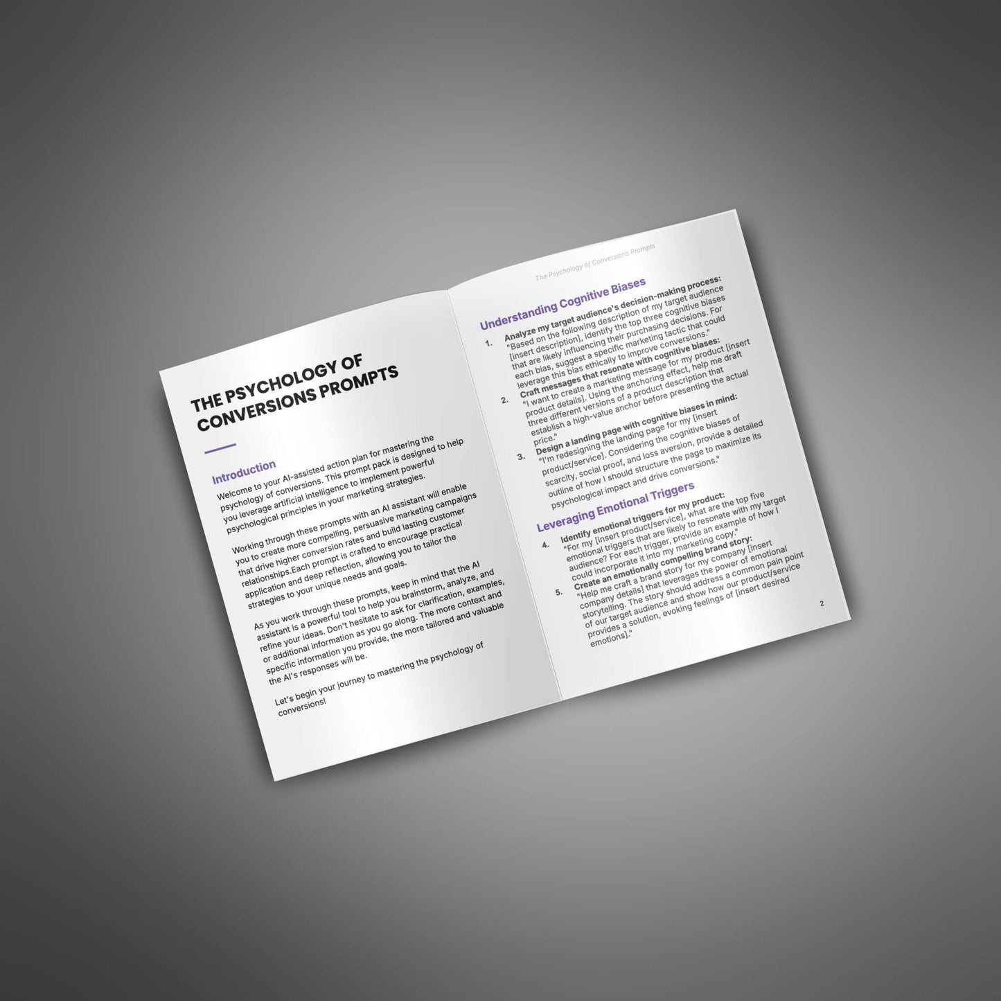 Prompt Pack - The Psychology of Conversion
